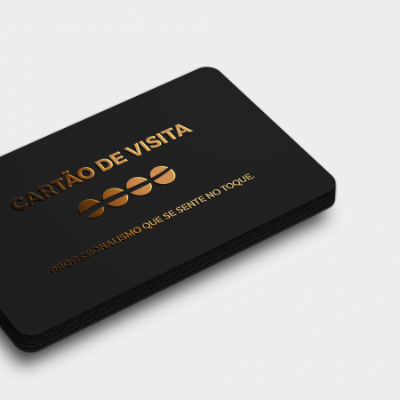 cartão visita efeito metálico 3D premium, ouro ou prata