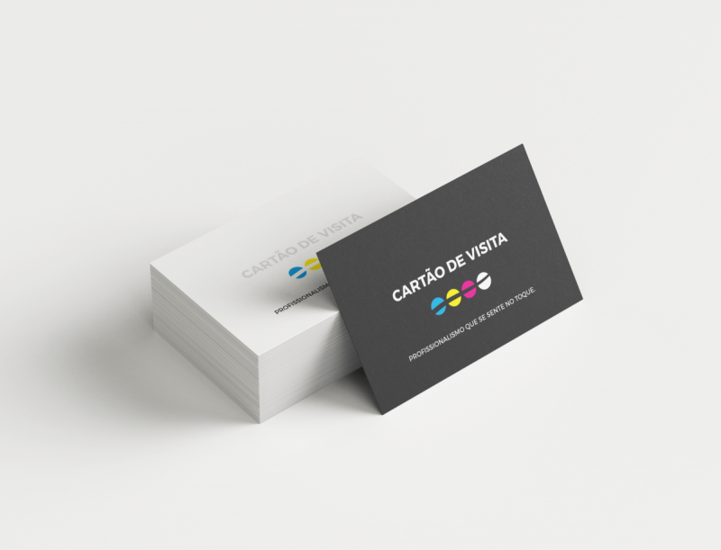 cartão de visita padrão corporativo, 350g