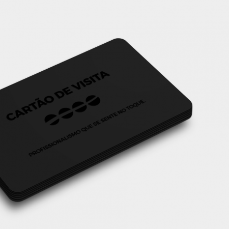 cartão de visita com verniz UV localizado, personalizado
