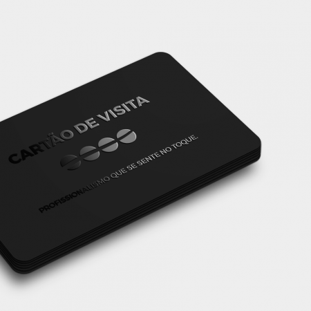cartão de visita com verniz UV 3D, premium
